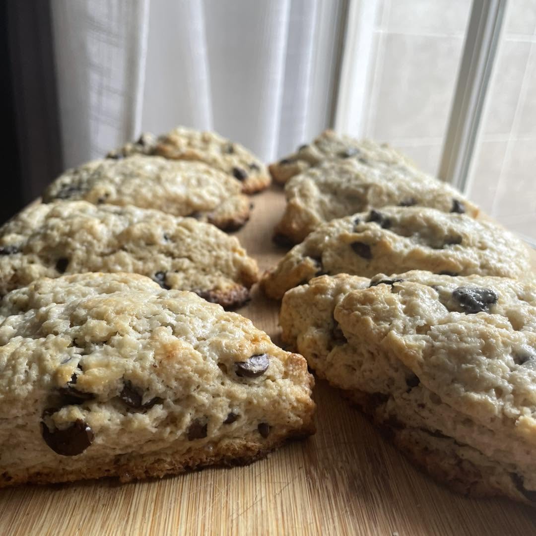 Scones chispas semi amargas